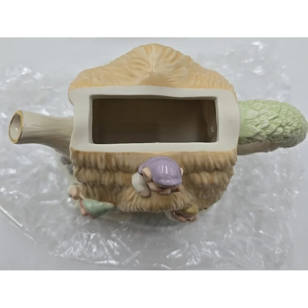 NEW Lenox Disney Seven‎ Dwarfs 24-karat Gold Cottage Sugar and Creamer Set 2004